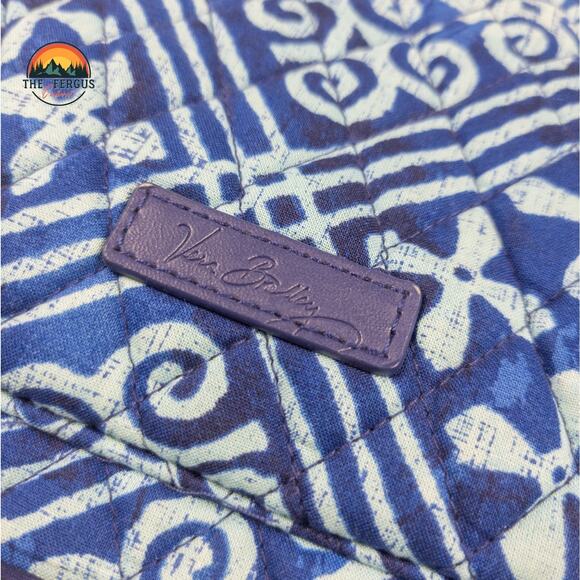 VERA BRADLEY Campus Tech Backpack College Work Purse CUBAN TILES Blue main image 12
